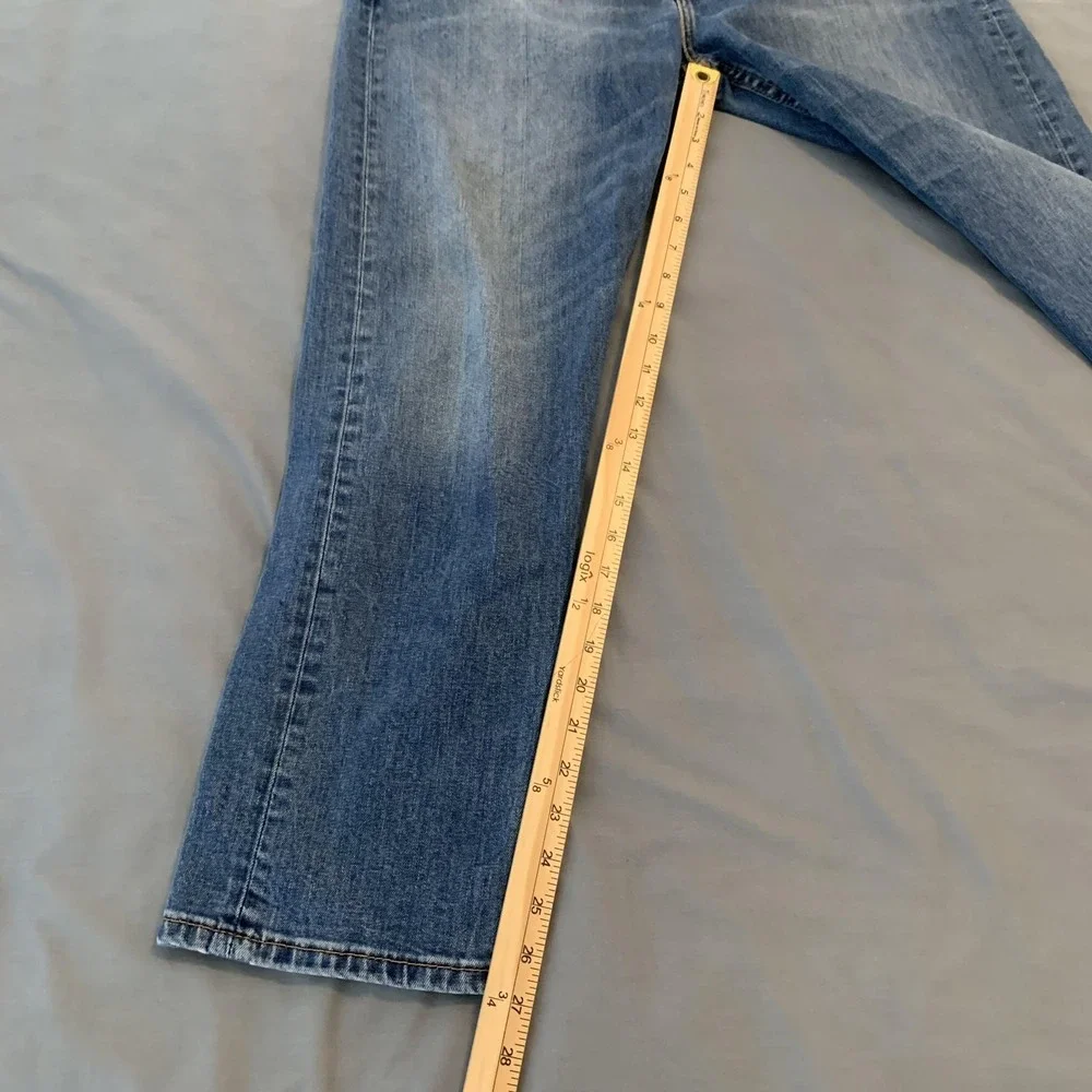 Levis 507 Mens Jeans 36x30 Medium Wash Straight Leg Stretch‎ Zip Fly Classic